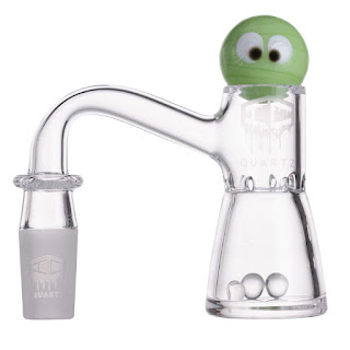  IC Quartz - MYSTIC | 14MM Male Quartz Banger with carb cap and Terp Balls | ICQ1072