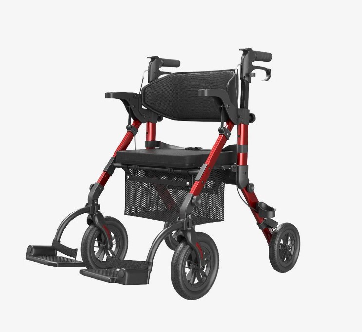  vocic.de Z51 Shift Combo 2-in-1-Rollator – Transportstuhl-Gehhilfe