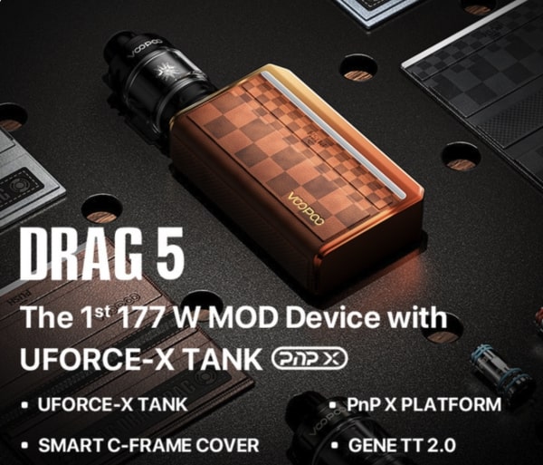  VooPoo Drag 5 177W Kit – Powerful, Stylish Vaping Experience