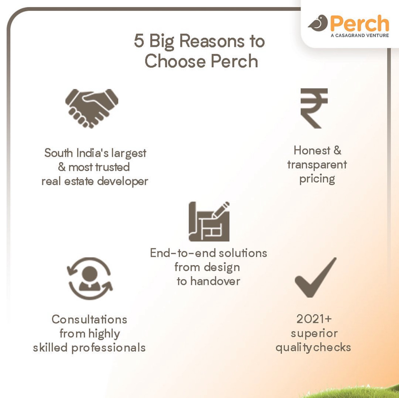  Casagrand Perch is your go-to for the best builders in Chennai for individual house construction.