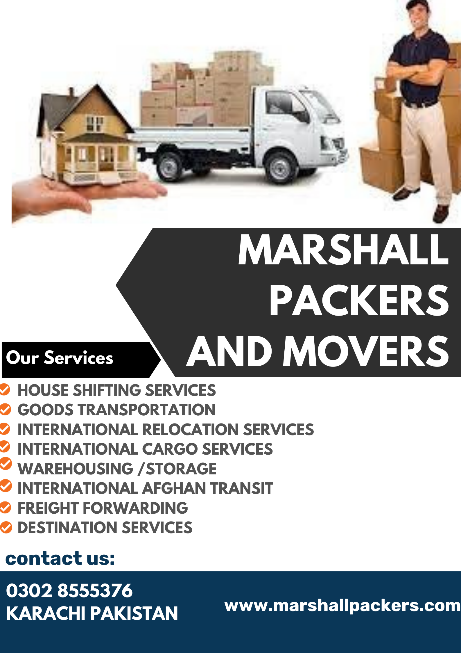  Marshall Packers and movers in Lahore Pakistan