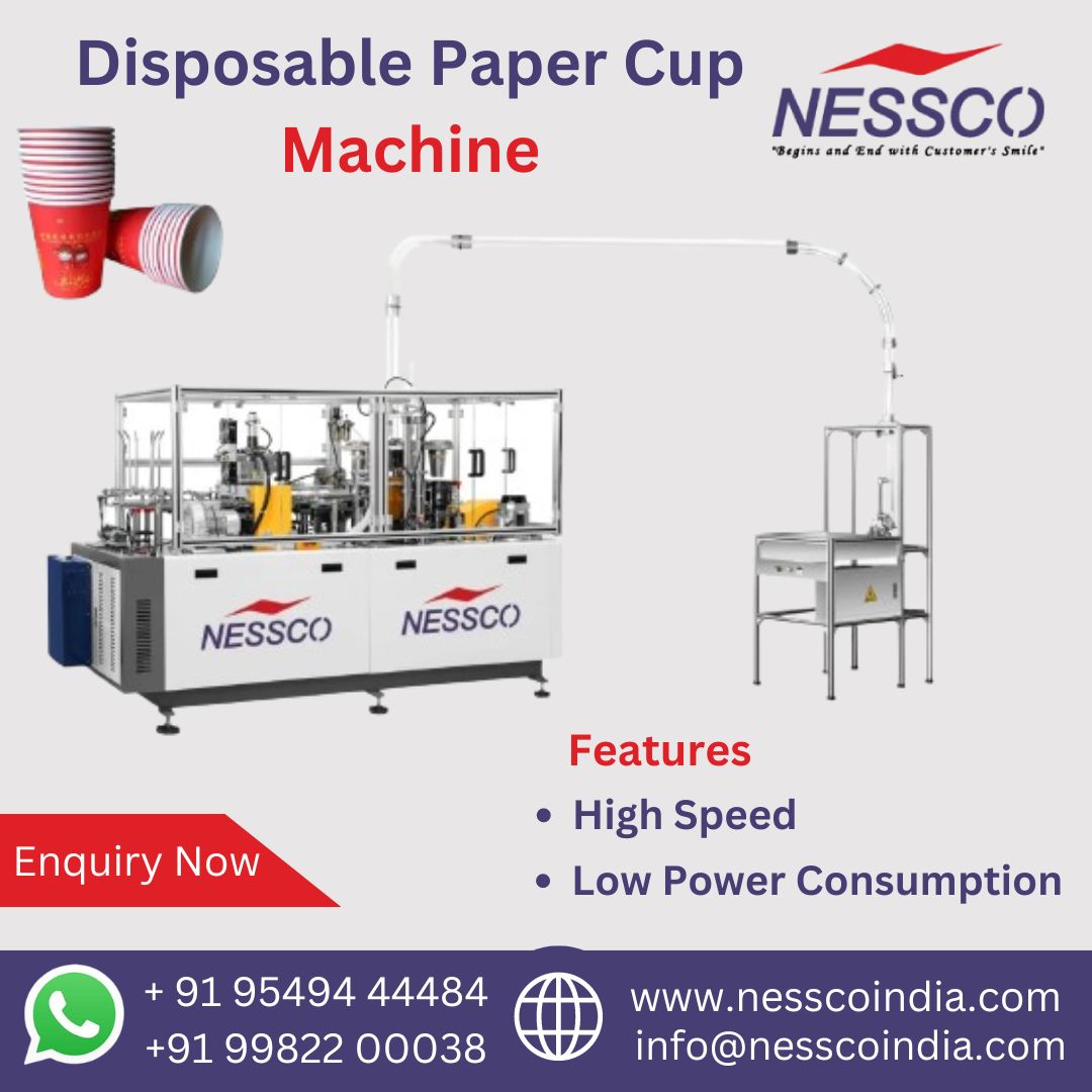  High-Speed Disposable Paper Cup Making Machines