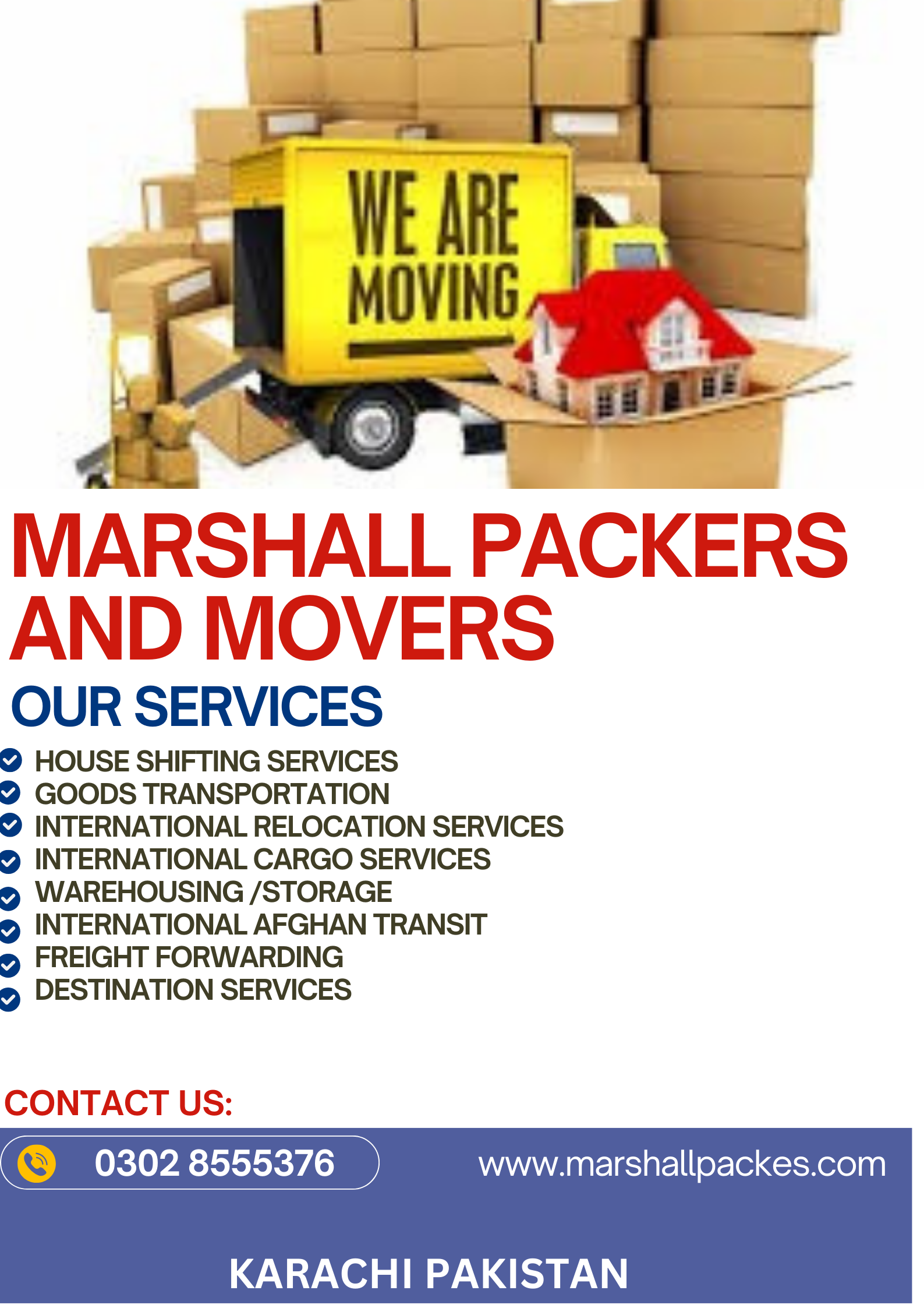  Marshall Packers and movers in Faisalabad Pakistan