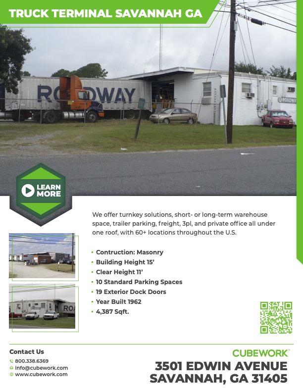  Flexible Warehouse Space at Cubework Savannah - No Hidden Fees