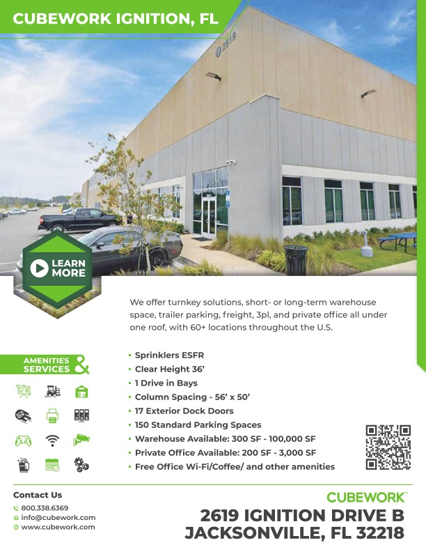  Flexible Warehouse Space at Cubework Jacksonville - No Hidden Fees