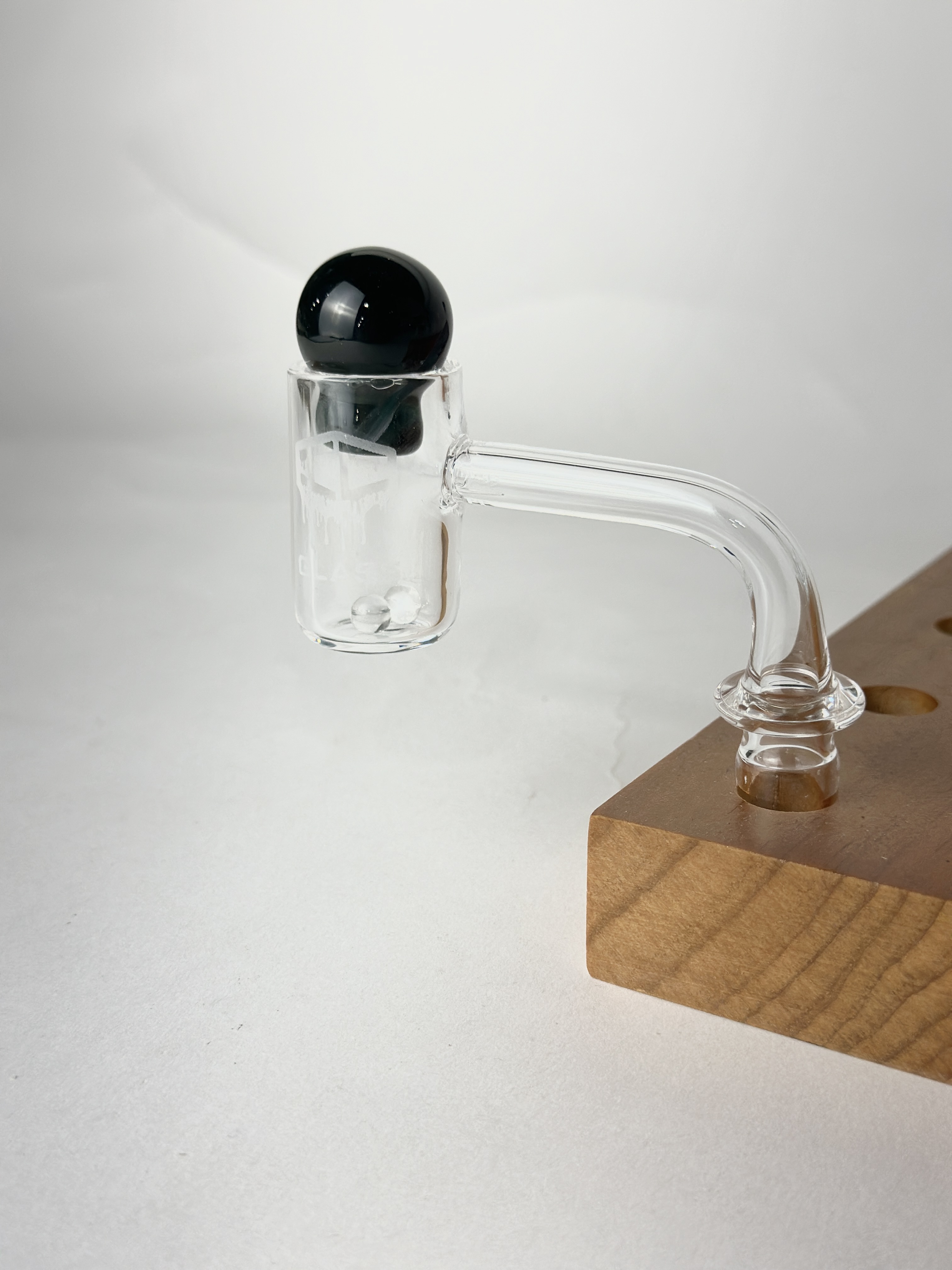  IC GLASS- AURORA | 14MM Extra Long Neck Banger| Includes Carb Cap, Terp Balls |