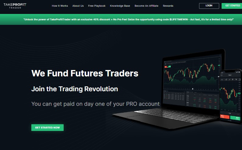  takeprofittrader.com 50% OFF ALL ACCOUNTS