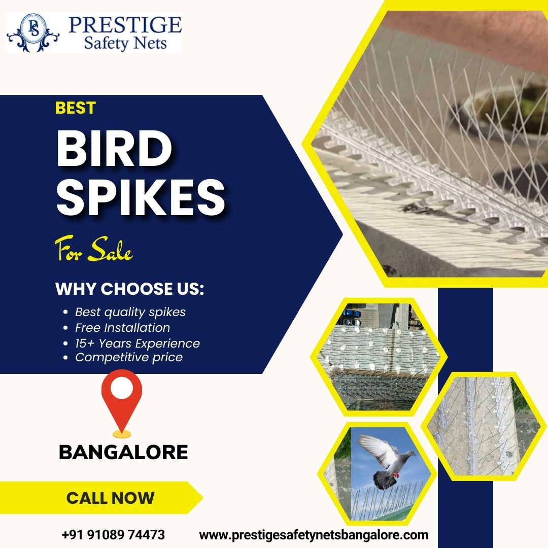  Protect Your Property from Birds in Bangalore with Prestige Safety Nets' Premium Bird Spikes