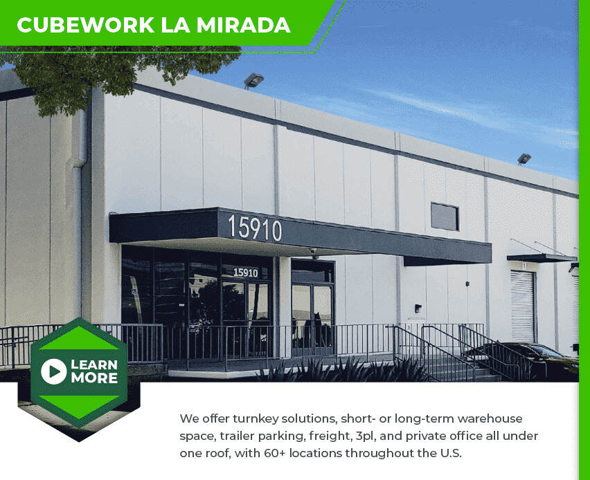  Warehouse and Office Space Available! – La Mirada, CA