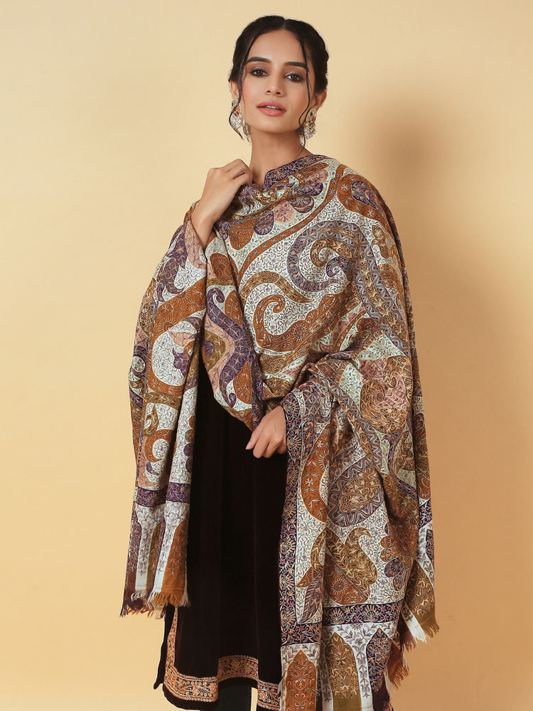  Elegant Kalamkari Pashmina Shawl Collection