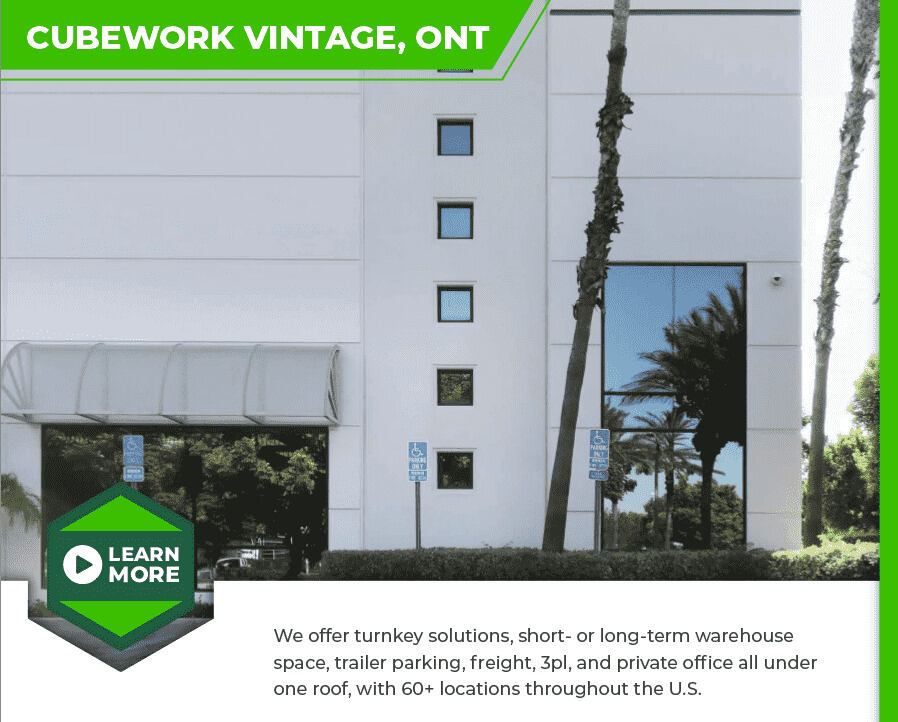  Cubework Warehouse Space Available! – Vintage ONT, CA