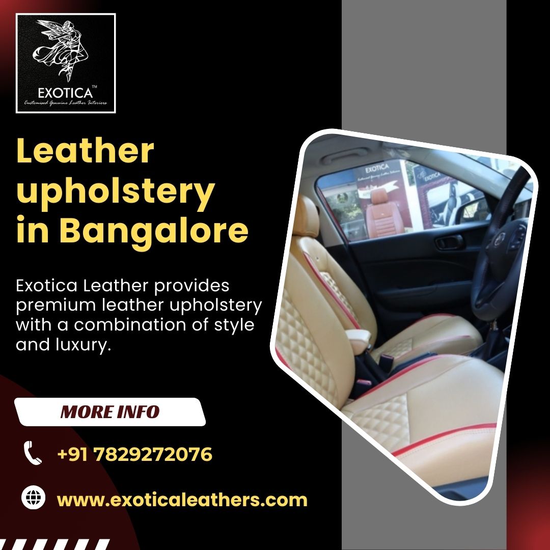  Leather upholstery in Bangalor