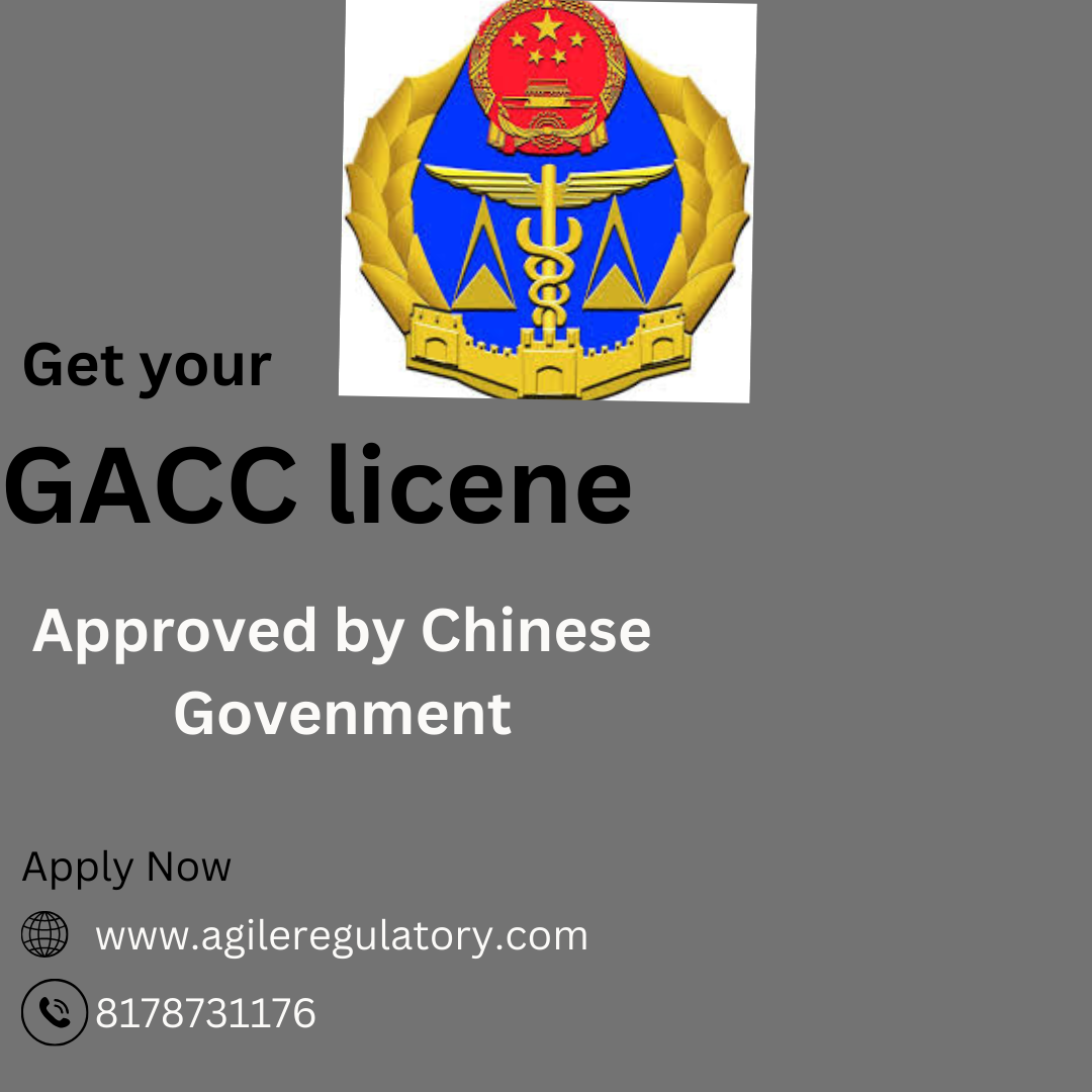  GACC license in India