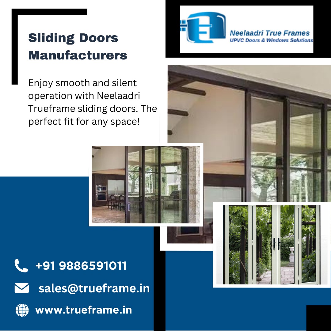  Sliding Doors Manufacturers in Bangalore | True Frames