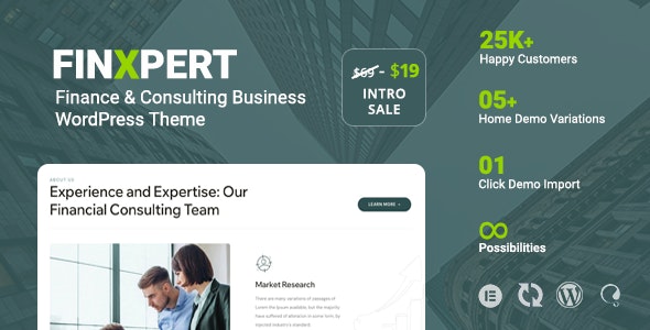  Finxpert - Finance & Consulting Business WordPress Theme