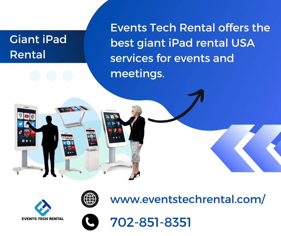  Rent Giant iPads for Events in USA