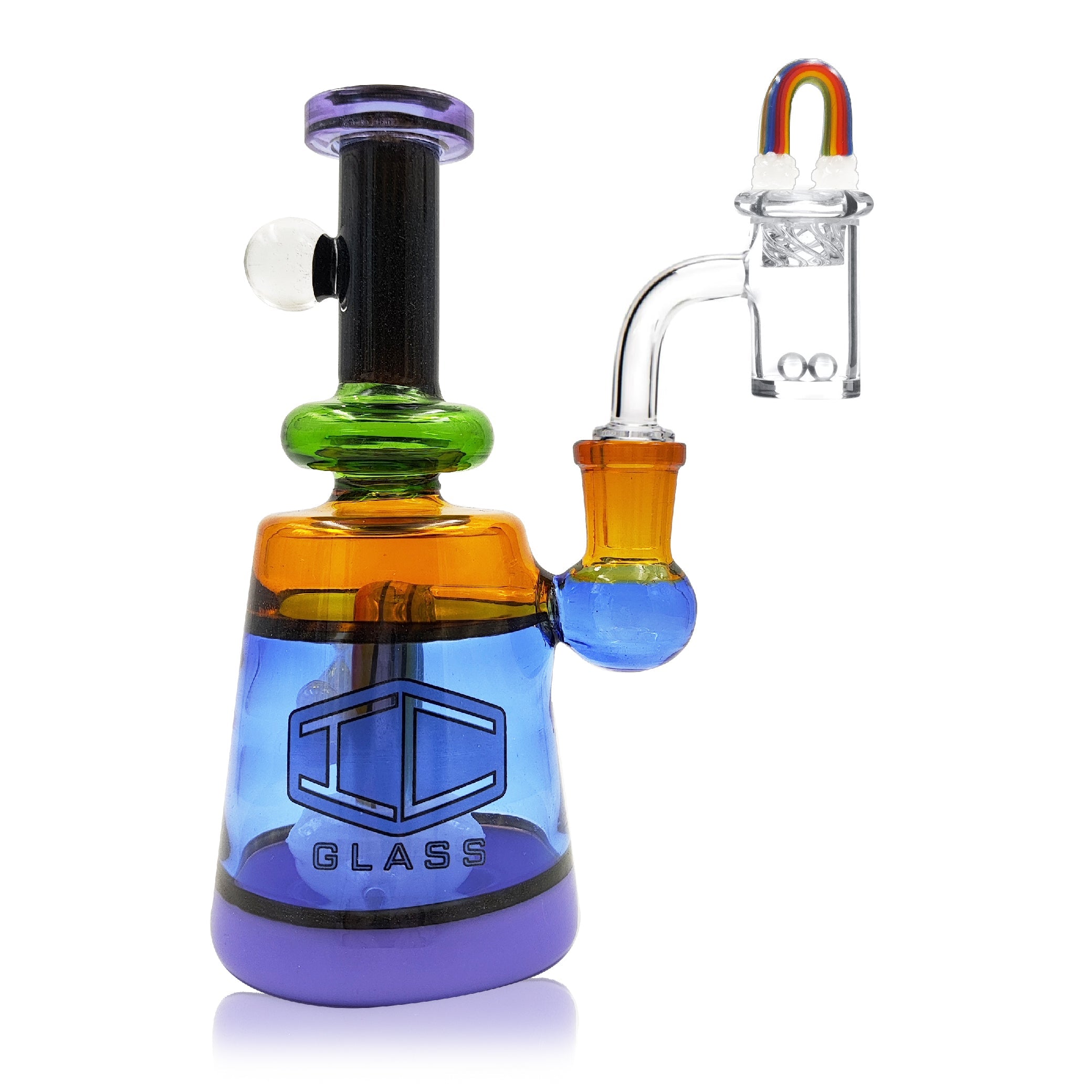  Experience Colorful Perfection with the IC Glass Rainbow Dab Kit!