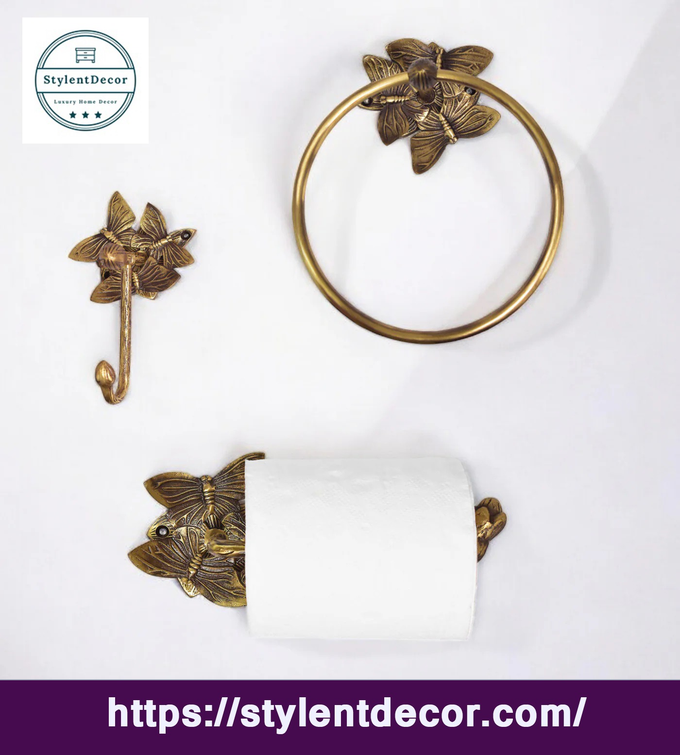  Antique towel ring - Stylentdecor