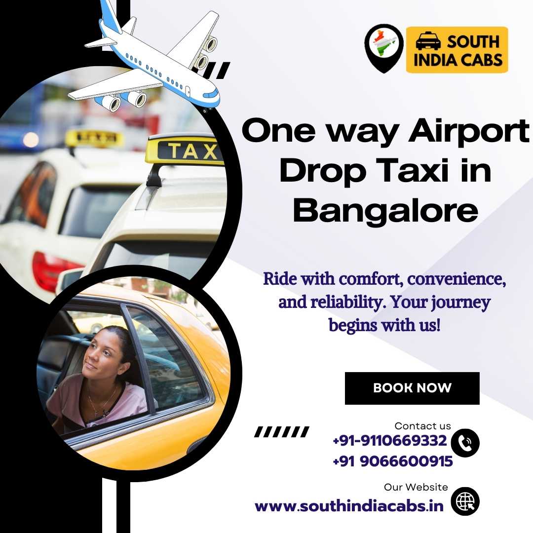  One way Airport Drop Taxi in Bangalore