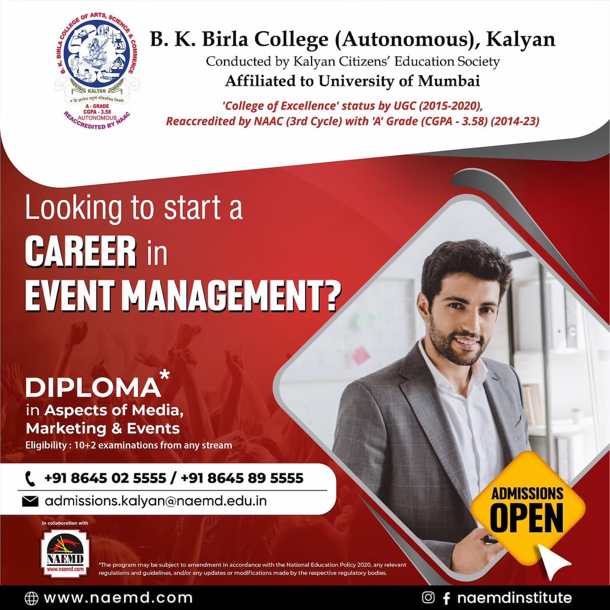  Diploma in Aspects of Media, Marketing & Events