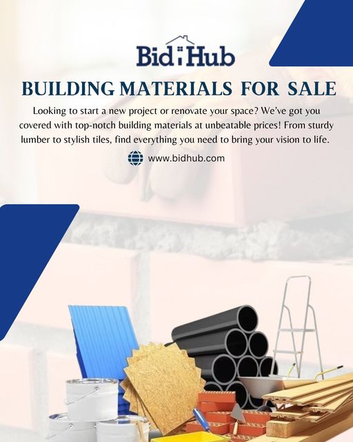  Explore Affordable Building Materials for Sale in the USA at Bidhub