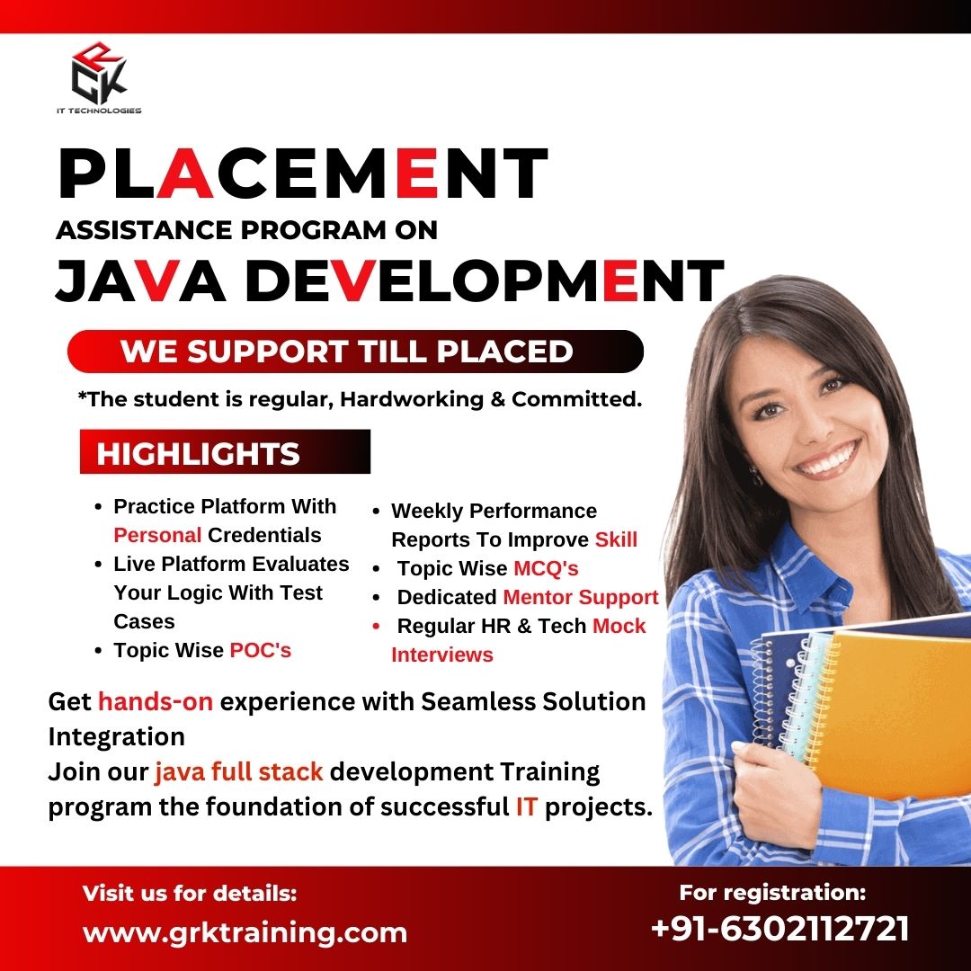  Join Our Java Full-Stack Training in Bangalore – Placement Assistance Available!