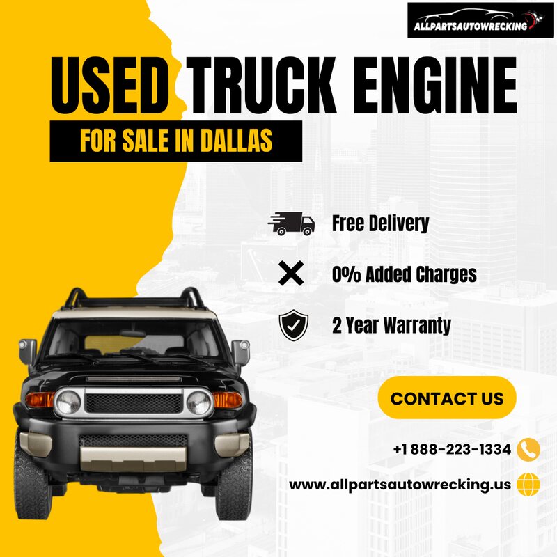  Used Truck Engine for Sale in Dallas | All Parts Auto Wrecking