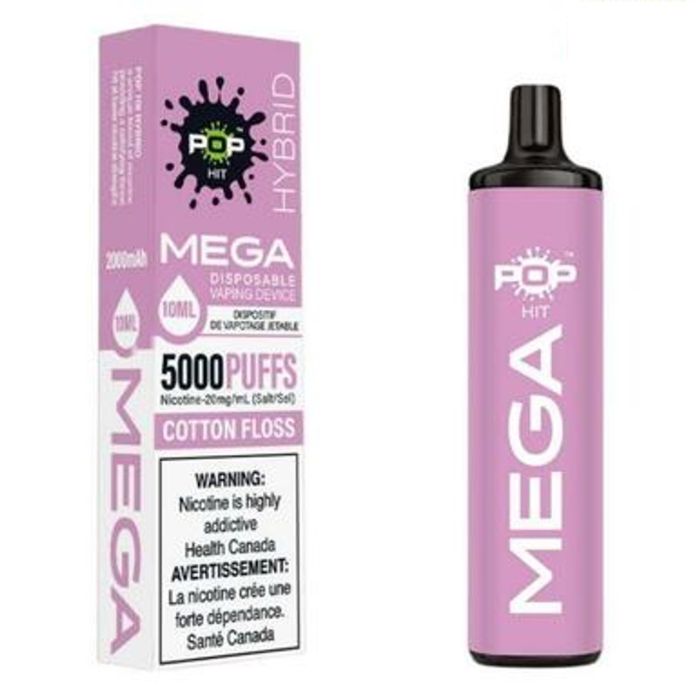  Pop Hybrid Mega 5000 Puff Disposable Vape Device - 10ct