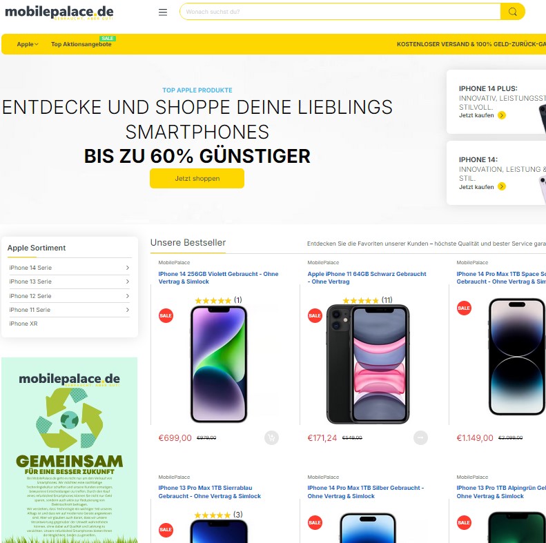  mobilepalace.de 5€ Neukunden Rabatt