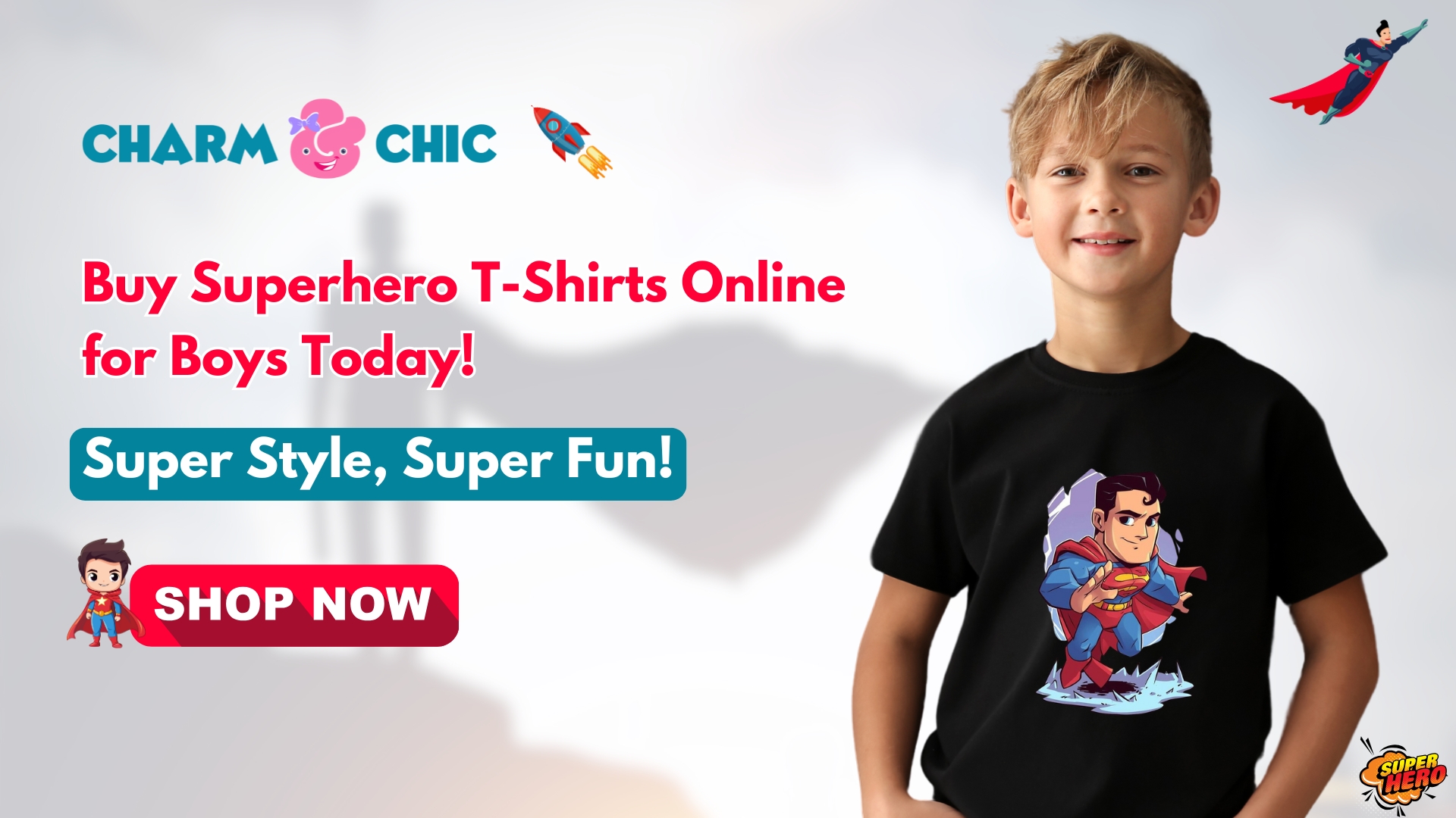  Get Cool Superhero T-Shirts for Boys online at Great Prices