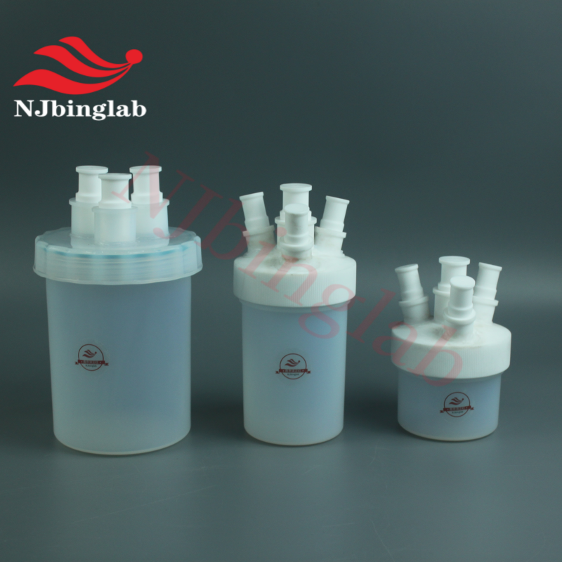  High Purity PFA Three- Neck Flat Bottom Flask 500ml Can be used with Hotplates