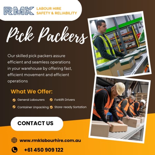  Pick Packers in Melbourne |Forklift Drivers in Melbourne