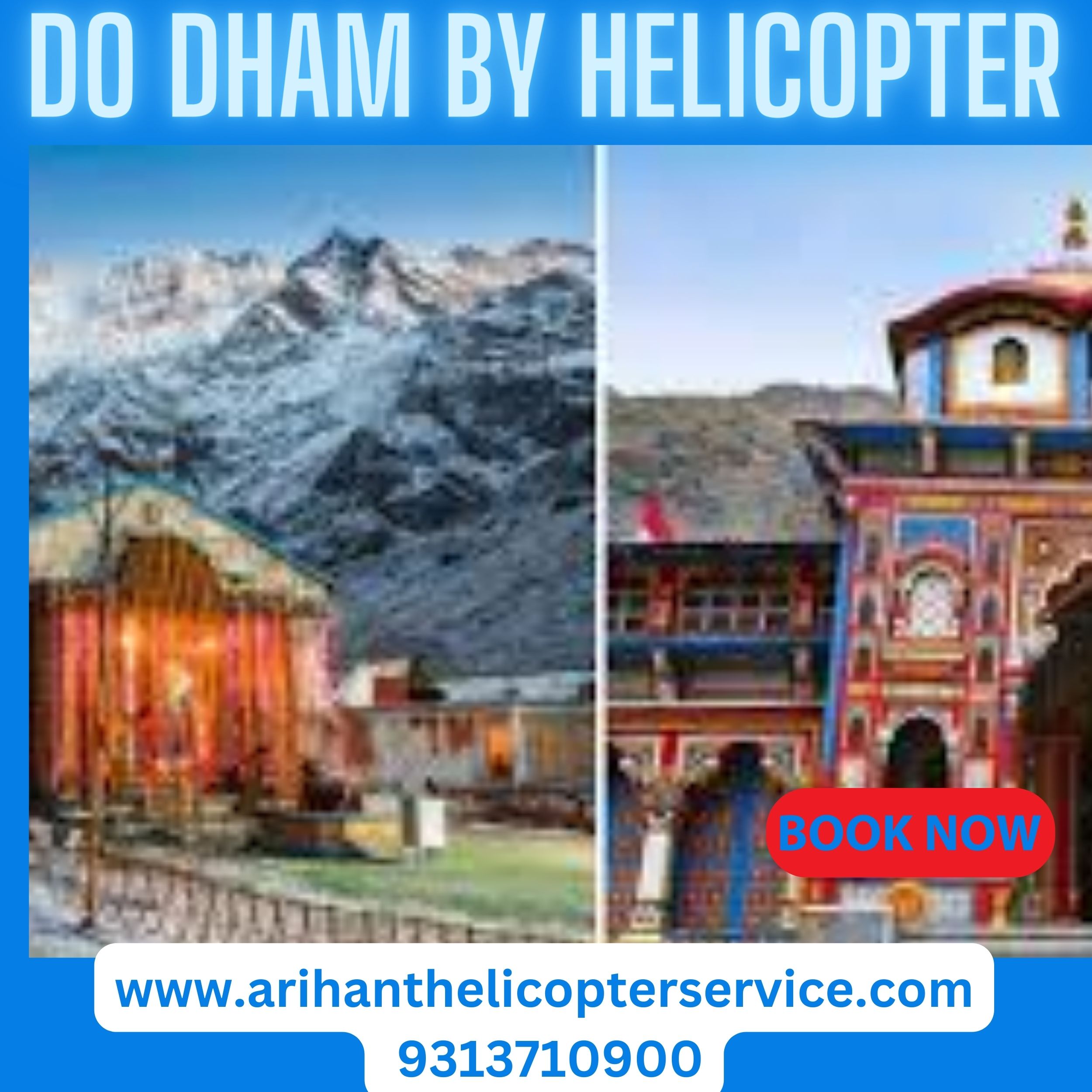  Do dham by helicpter From Dehradun