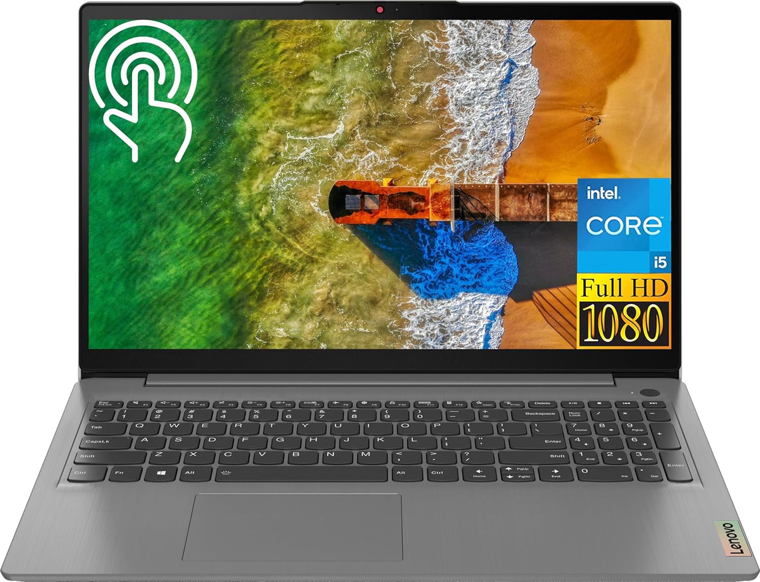  Lenovo 2023 Newest Ideapad 3i Laptop, 15.6" FHD IPS Touchscreen