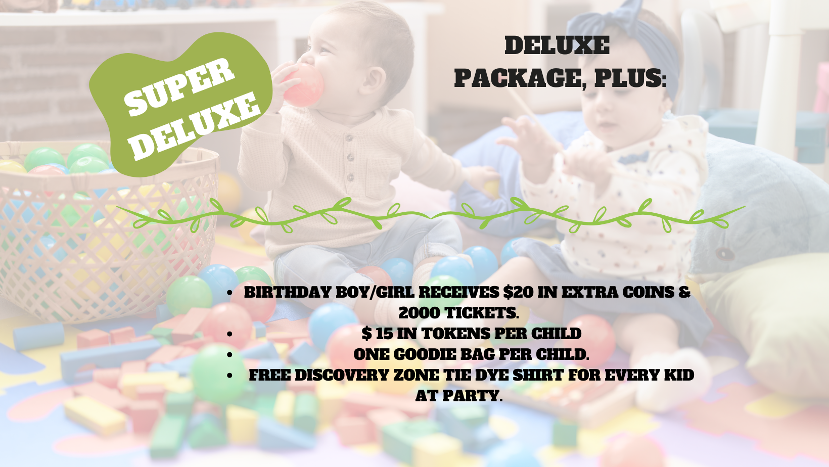  Birthday Party Packages for Children at Discovery Zone