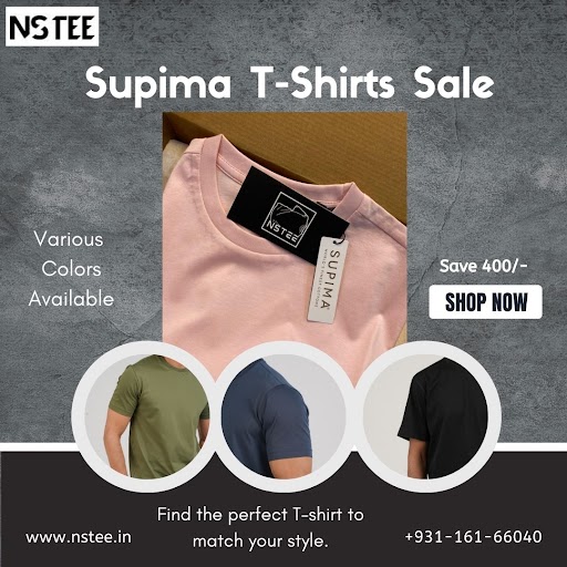  NSTEE.in offers Premium 100% Supima Cotton T-Shirts.