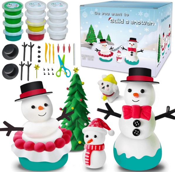  Amazon 40% Off KULOLO 12 Pack Christmas Crafts for Kid - Build A Snowman Kit