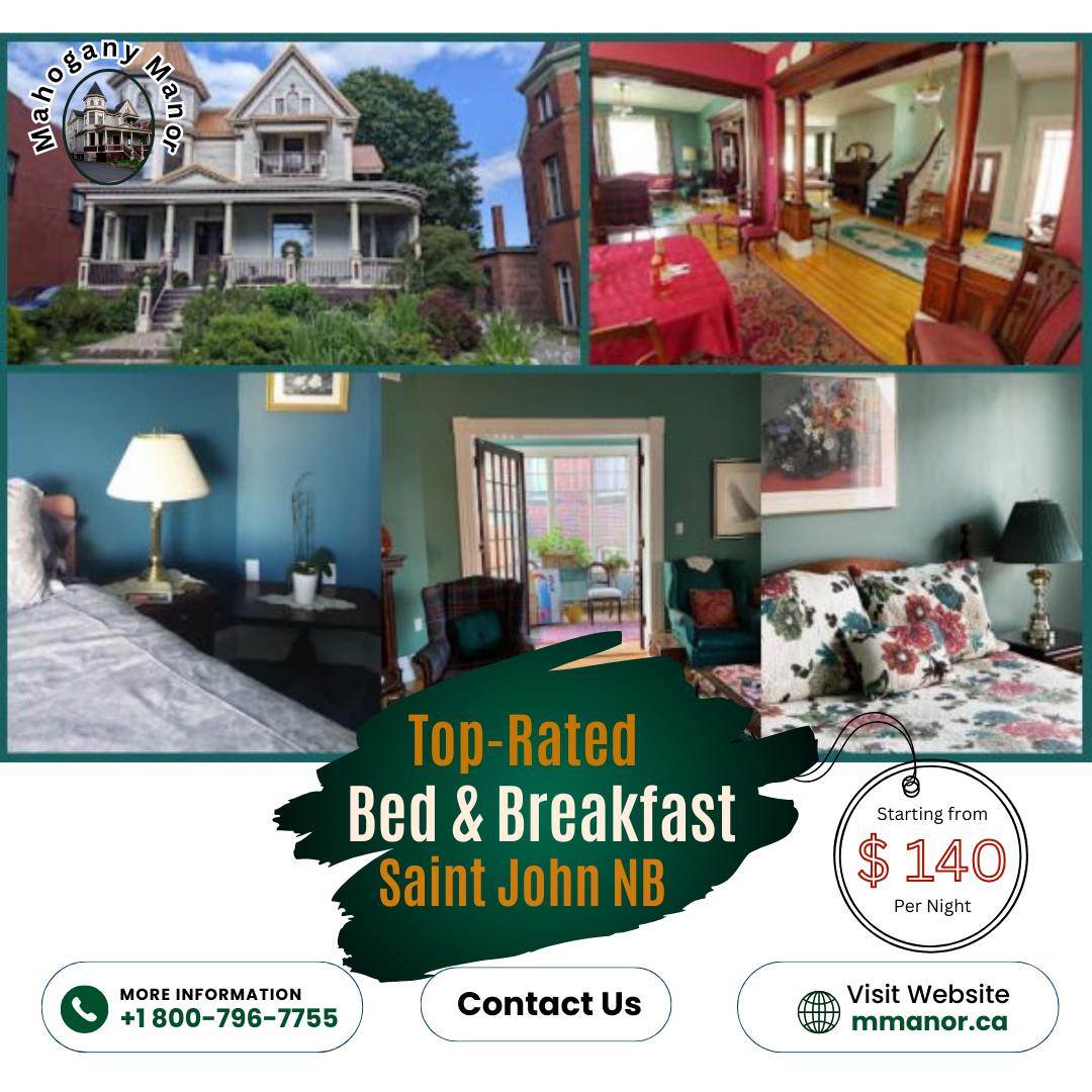  Stay in Style at Our Bed and Breakfast with Jacuzzi in Saint John, NB