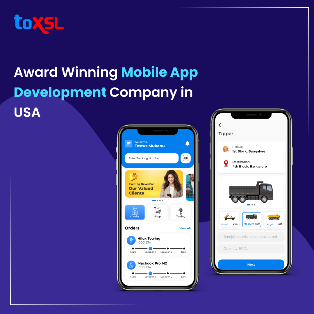  Custom Mobile App Development Company in USA - ToXSL Technologies