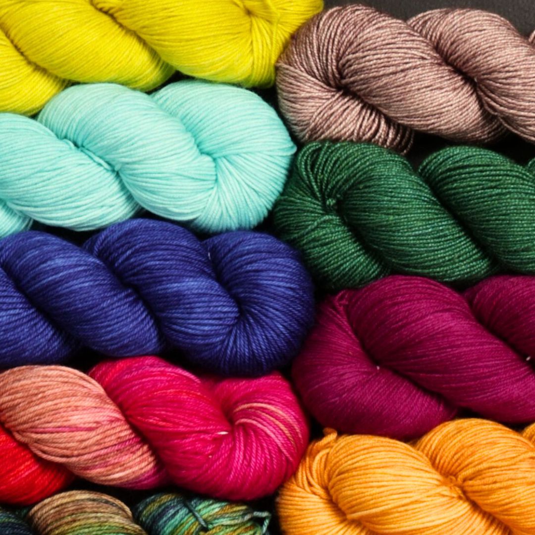  Hand Dyed Colorful Yarns