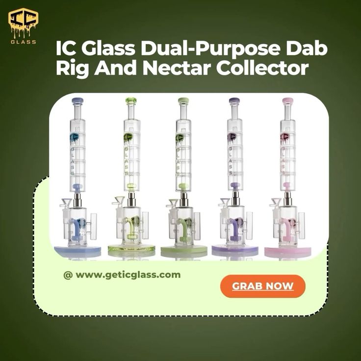  IC Glass Dual-Purpose Dab Rig and Nectar Collector