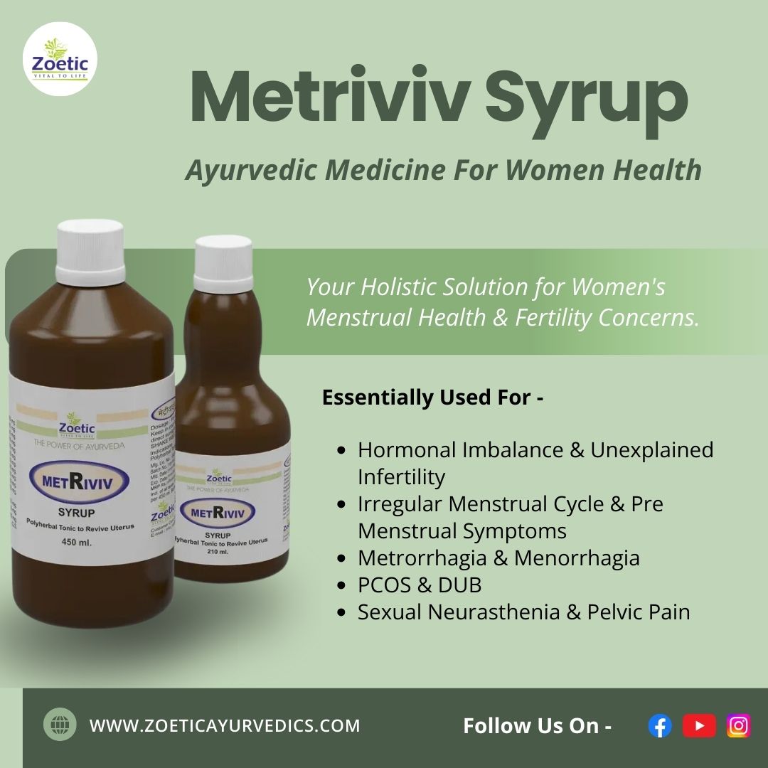  Metriviv Syrup: The Ayurvedic Solution for Women’s Health