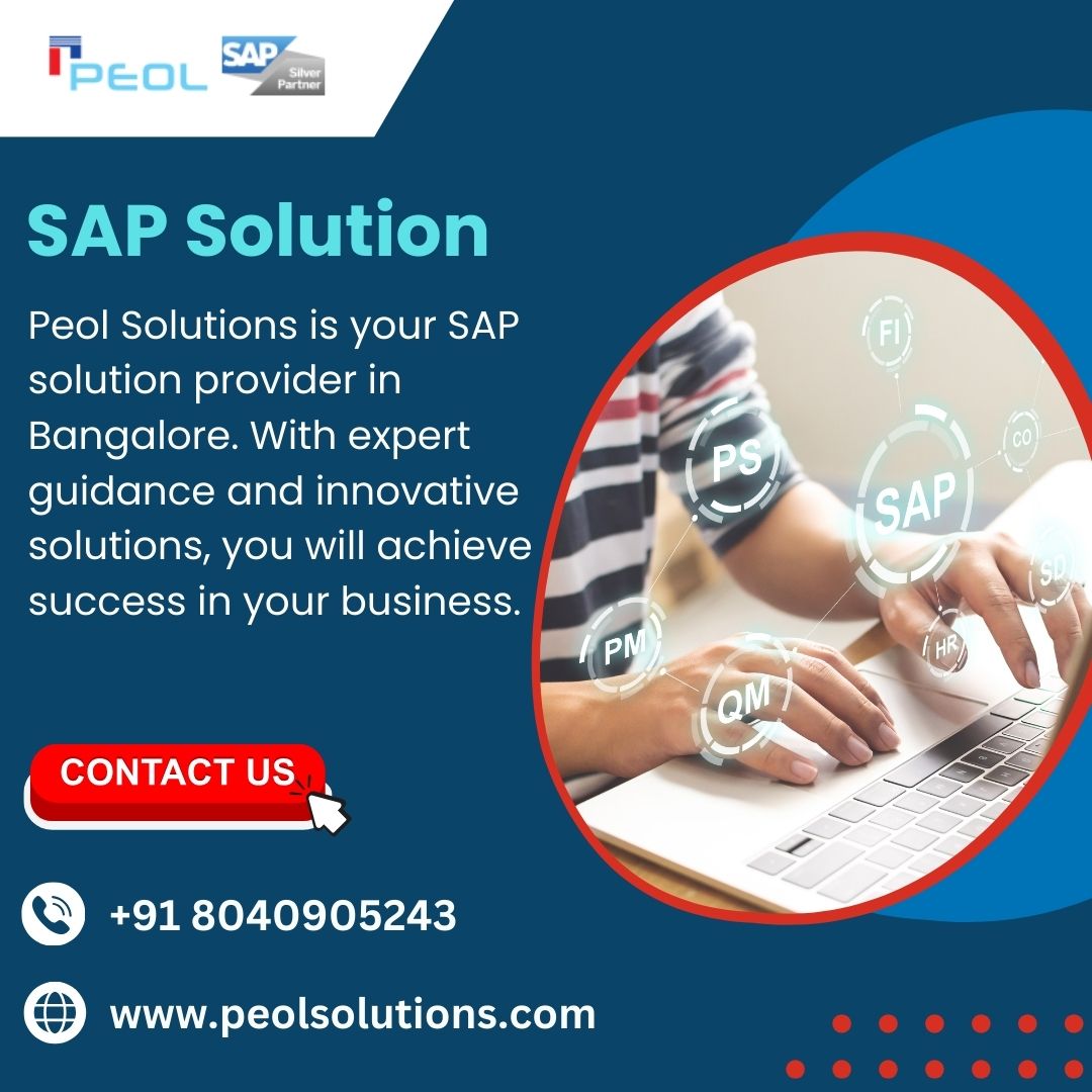  SAP Solution in Bangalore KA India