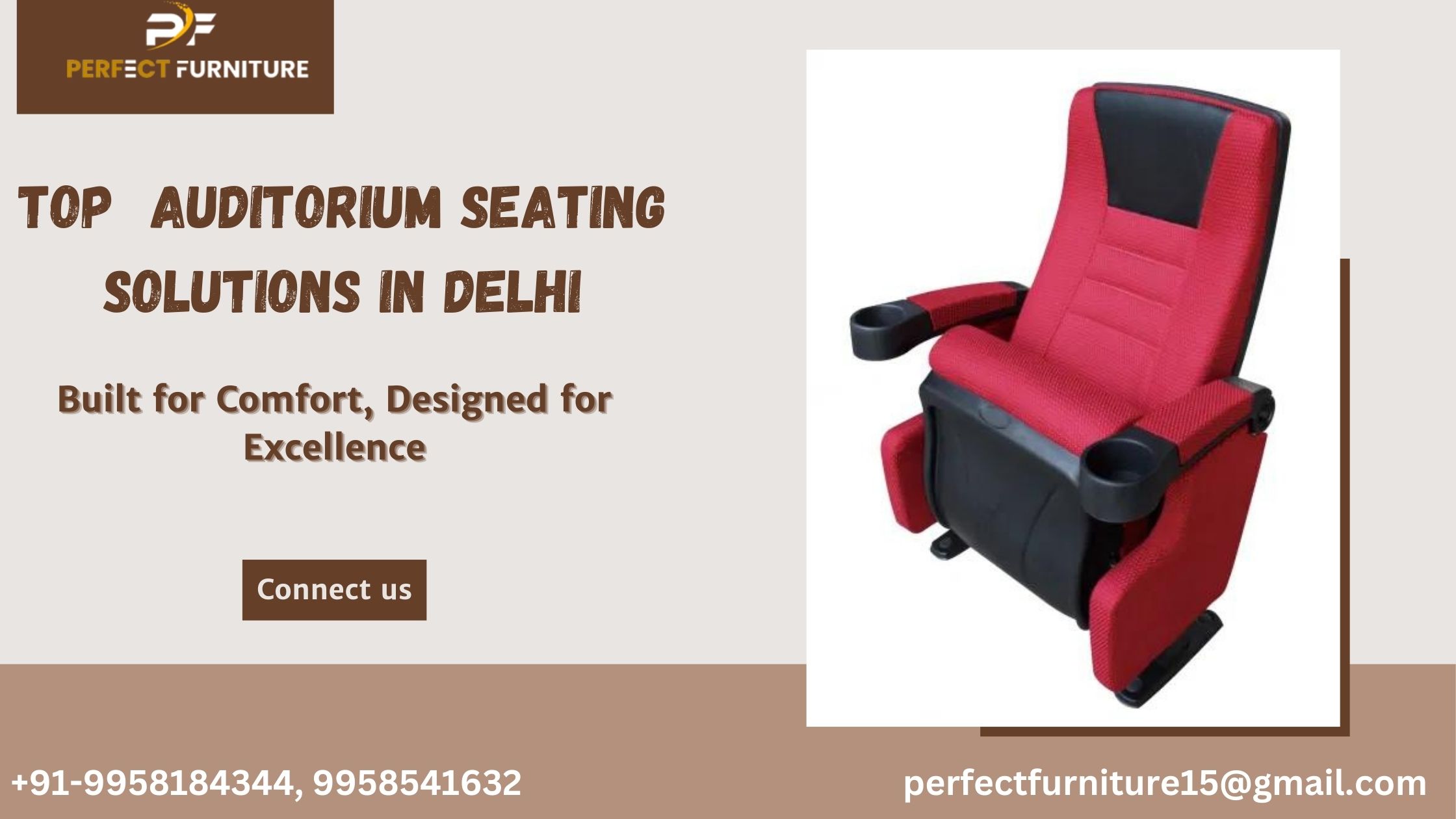  Premium Auditorium Seating Solutions in Delhi by Perfect Furniture