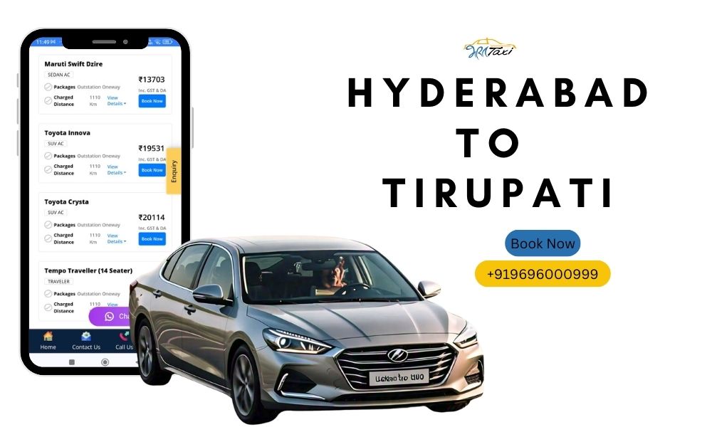  Hyderabad to Tirupati Cab