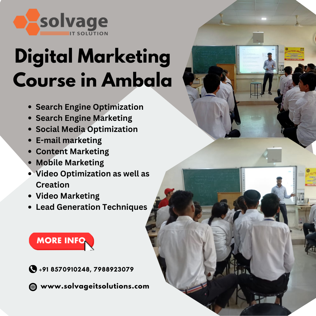  Best Digital Marketing Course In Ambala:  Solvage It Solutions