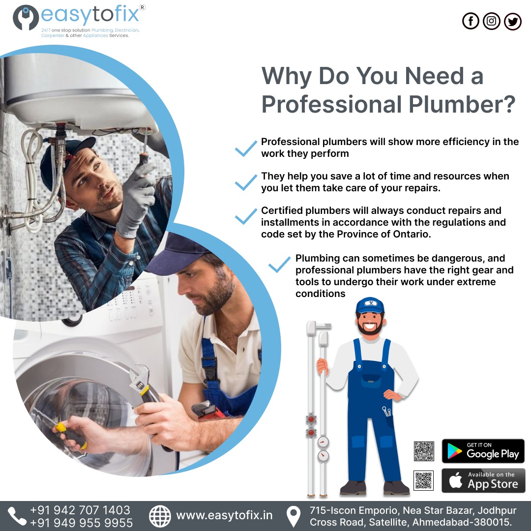  Get the Expert Plumbing Services in Ahmedabad | 9499559955