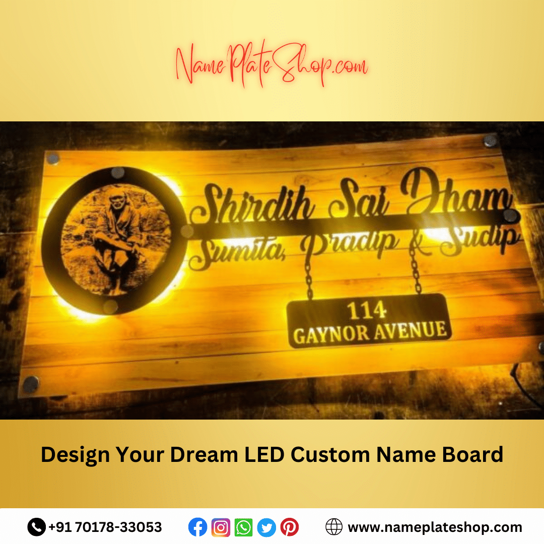  Custom LED Name Plates from Nameplateshop