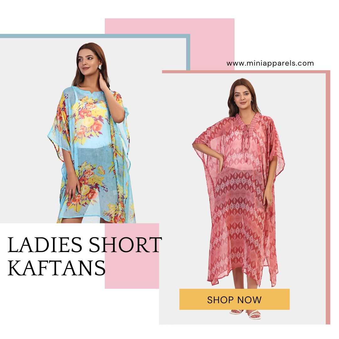  Discover Comfort and Elegance with Mini Apparels' Short Kaftans for Ladies