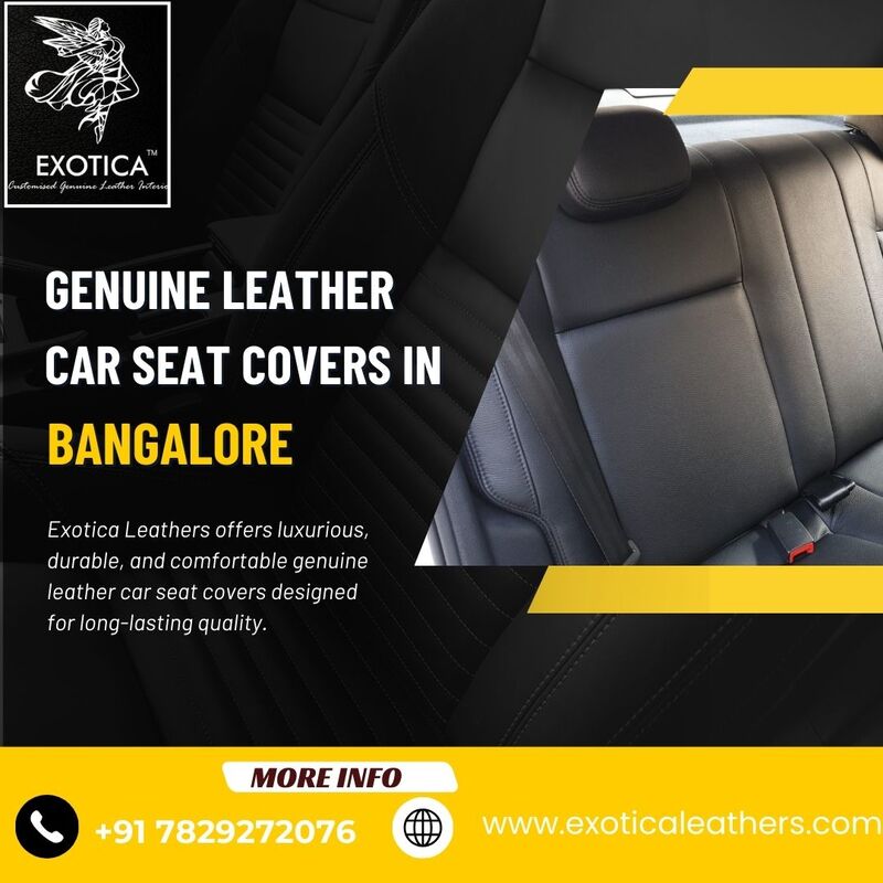  Genuine leather car seat covers in Bangalore